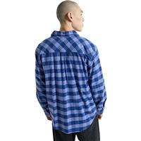Burton Men's Favorite Long Sleeve Flannel - Slate Blue Buffalo Plaid