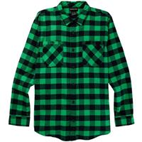 Burton Men's Favorite Long Sleeve Flannel - Clover Green Buffalo Plaid