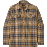 Patagonia Men's Longsleeve Organic Cotton Midweight Fjord Flannel Shirt - Forage / Mojave Khaki (FORM)