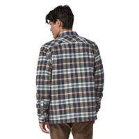 Patagonia Men's Insulated Organic Cotton MW Fjord Flannel Shirt - Fields / New Navy (FINN)